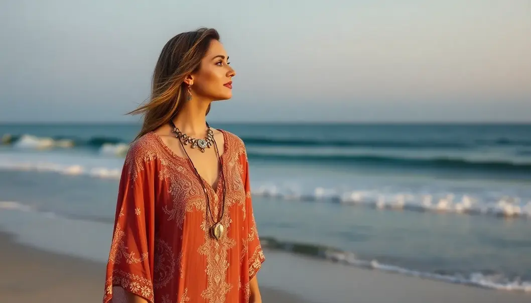 Effortlessly chic daytime beach outfits for a sunny day by the sea.